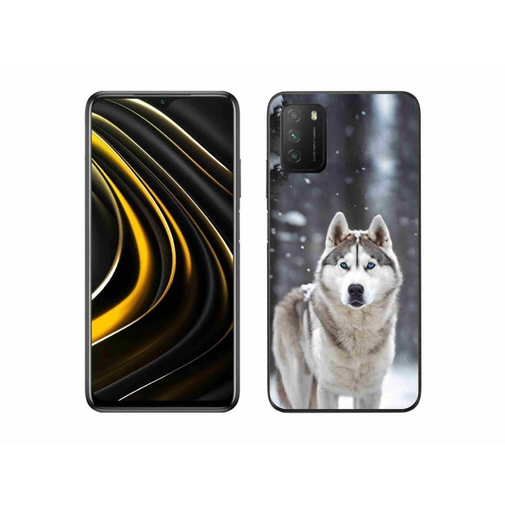 Gélový kryt mmCase na Xiaomi Poco M3 - husky 2