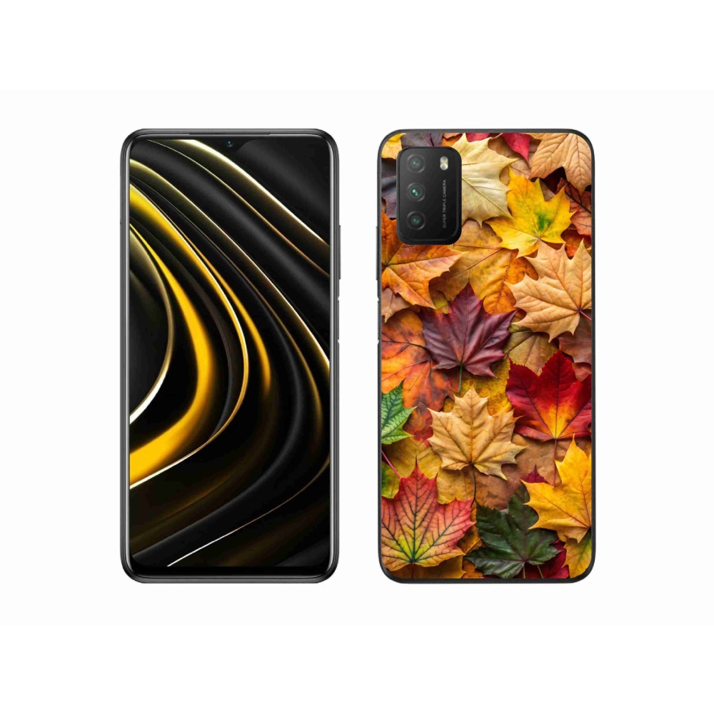 Gélový kryt mmCase na Xiaomi Poco M3 - javorové listy 2