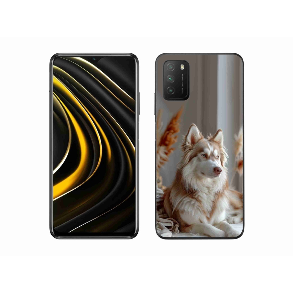 Gélový kryt mmCase na Xiaomi Poco M3 - pokojný sibírsky husky