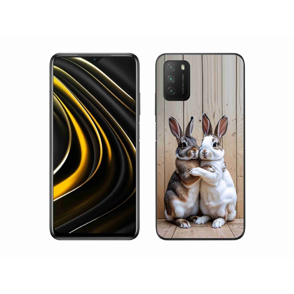 Gélový kryt mmCase na Xiaomi Poco M3 - králičie pár