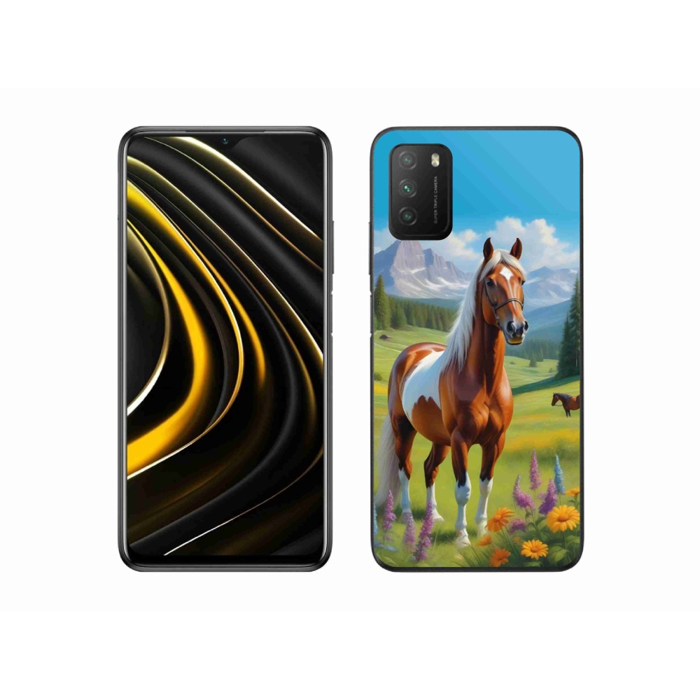 Gélový kryt mmCase na Xiaomi Poco M3 - kôň na lúke