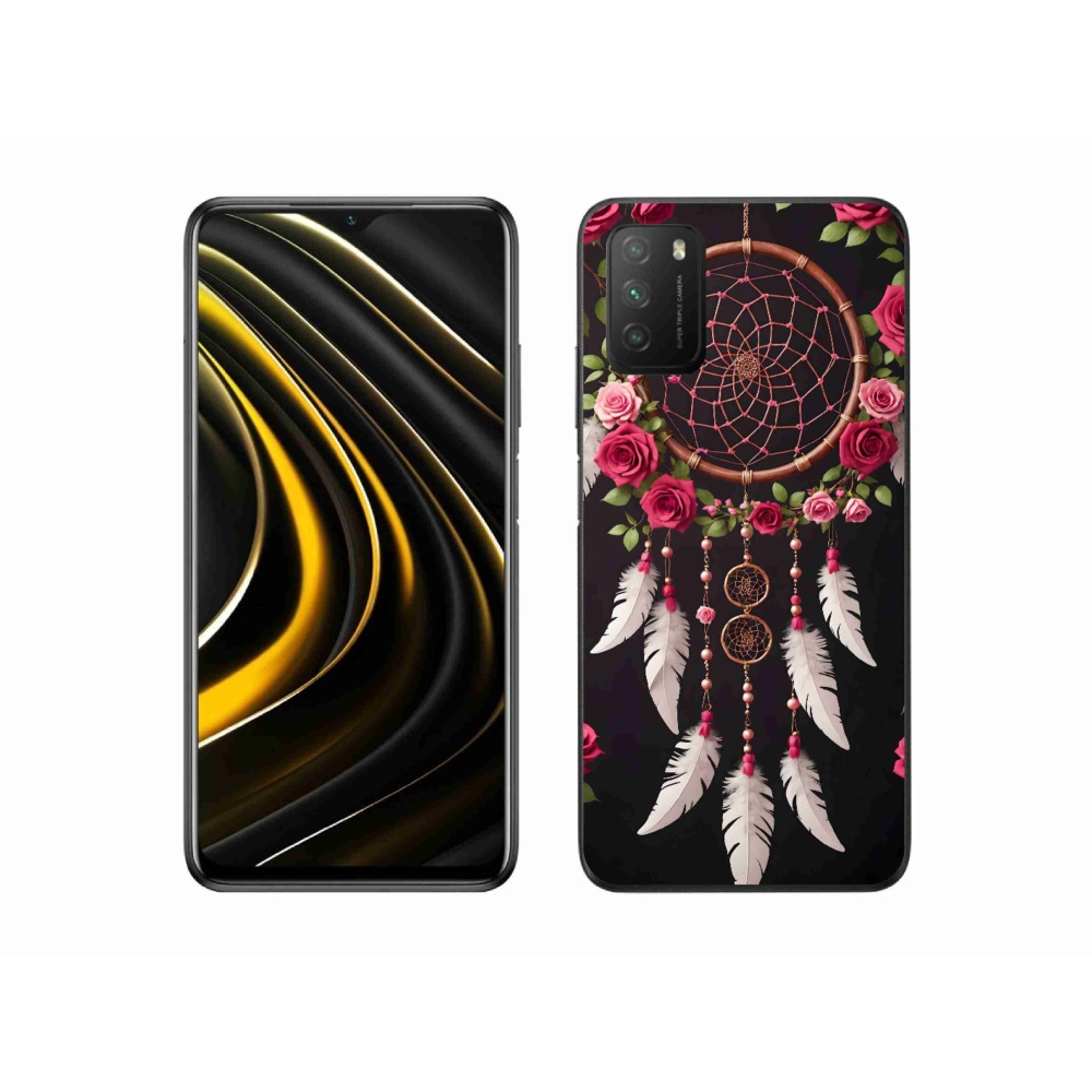 Gélový kryt mmCase na Xiaomi Poco M3 - lapač snov s ružami