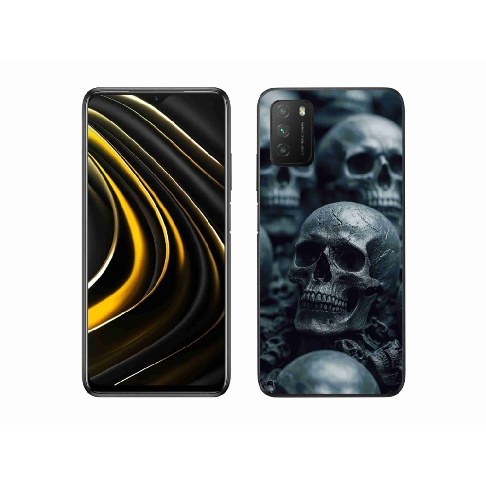Gélový kryt mmCase na Xiaomi Poco M3 - lebka 2