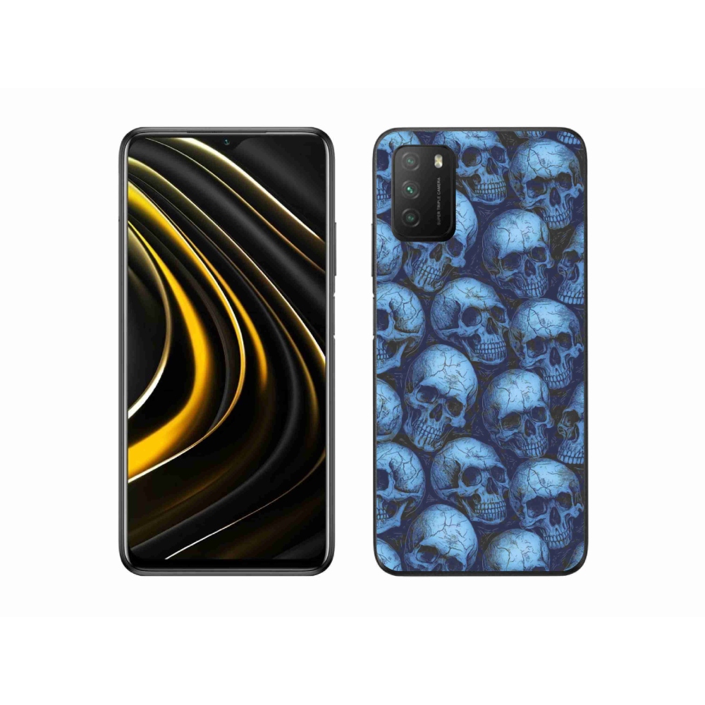 Gélový kryt mmCase na Xiaomi Poco M3 - lebky