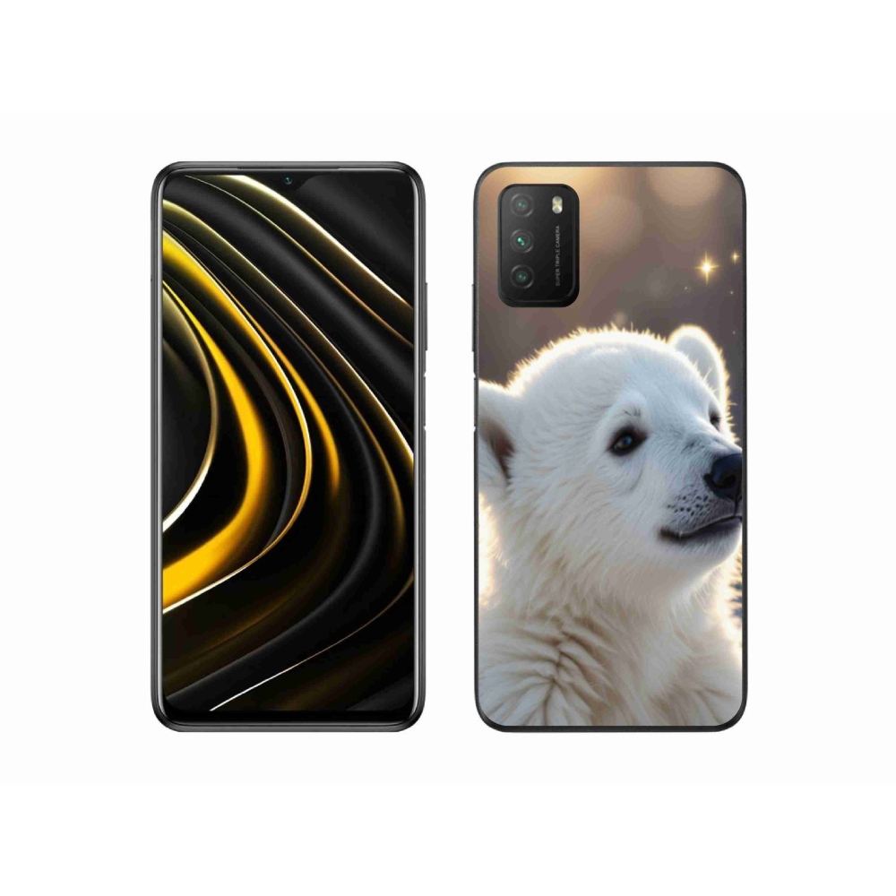 Gélový kryt mmCase na Xiaomi Poco M3 - ľadový medveď
