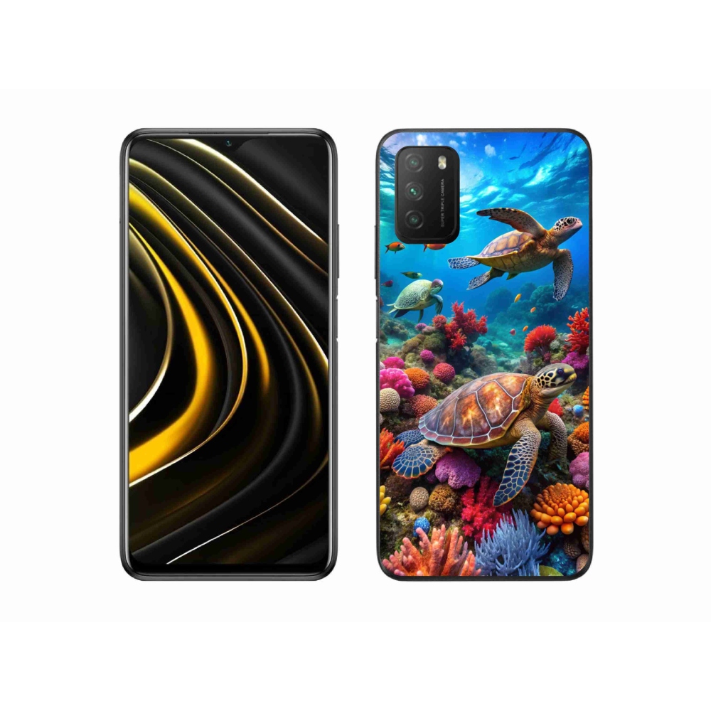 Gélový kryt mmCase na Xiaomi Poco M3 - morský svet 2