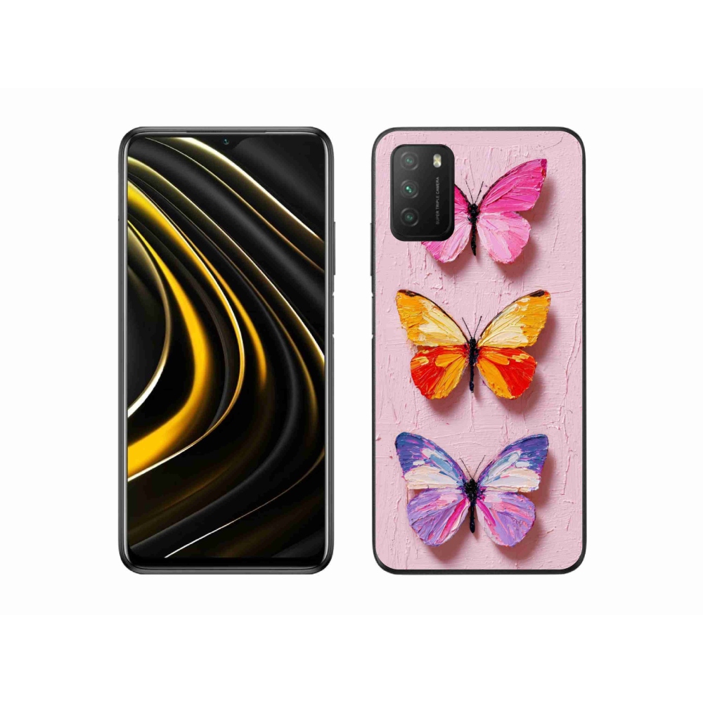 Gélový kryt mmCase na Xiaomi Poco M3 - motýlia trojica