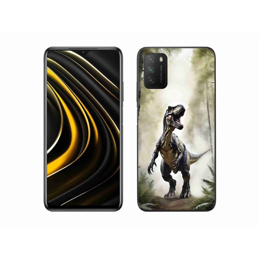 Gélový kryt mmCase na Xiaomi Poco M3 - naštvaný T-Rex
