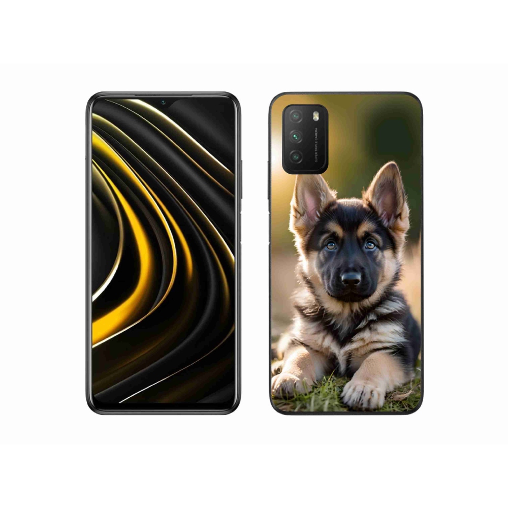 Gélový kryt mmCase na Xiaomi Poco M3 - nemecký ovčiak v prírode