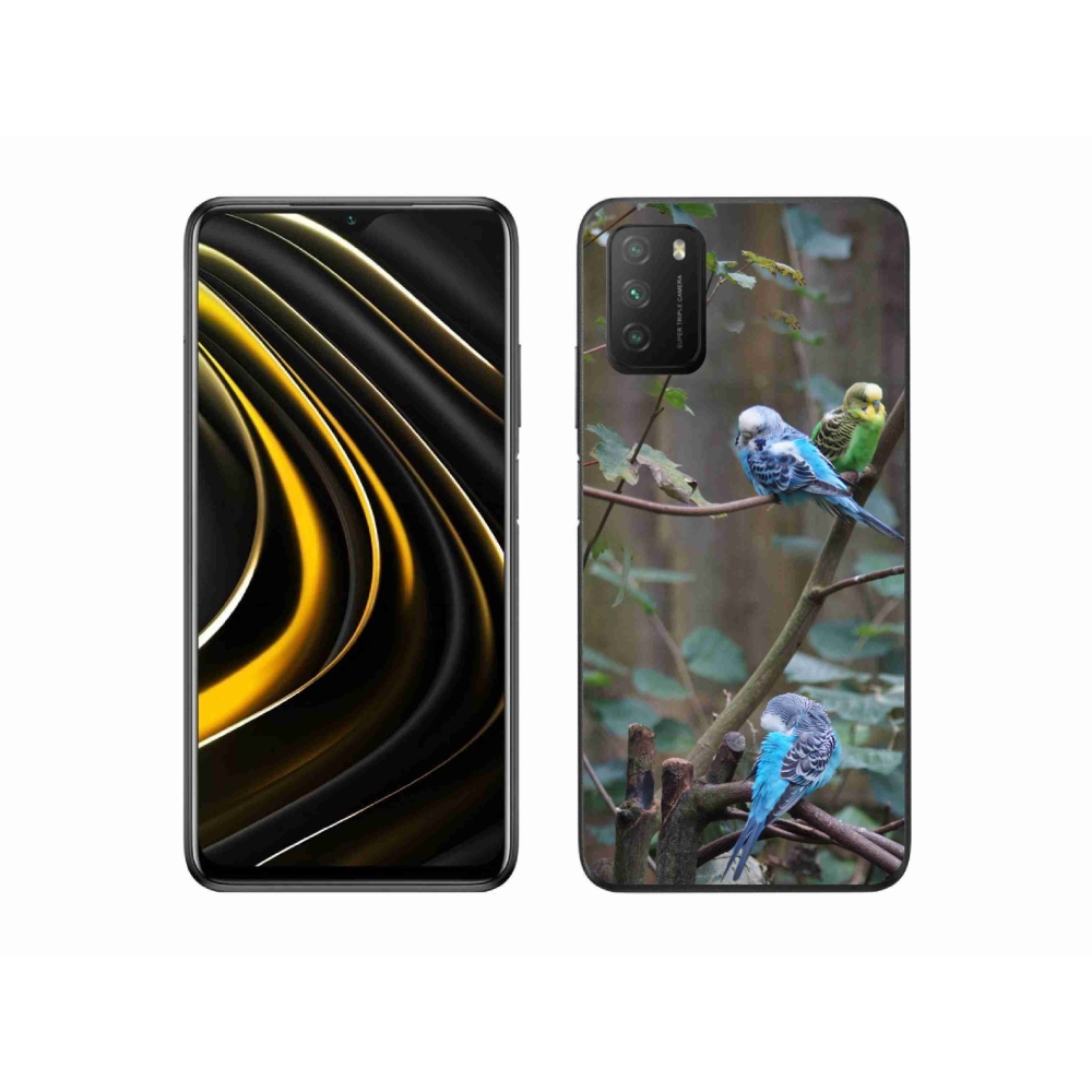 Gélový kryt mmCase na Xiaomi Poco M3 - papagáje na vetve