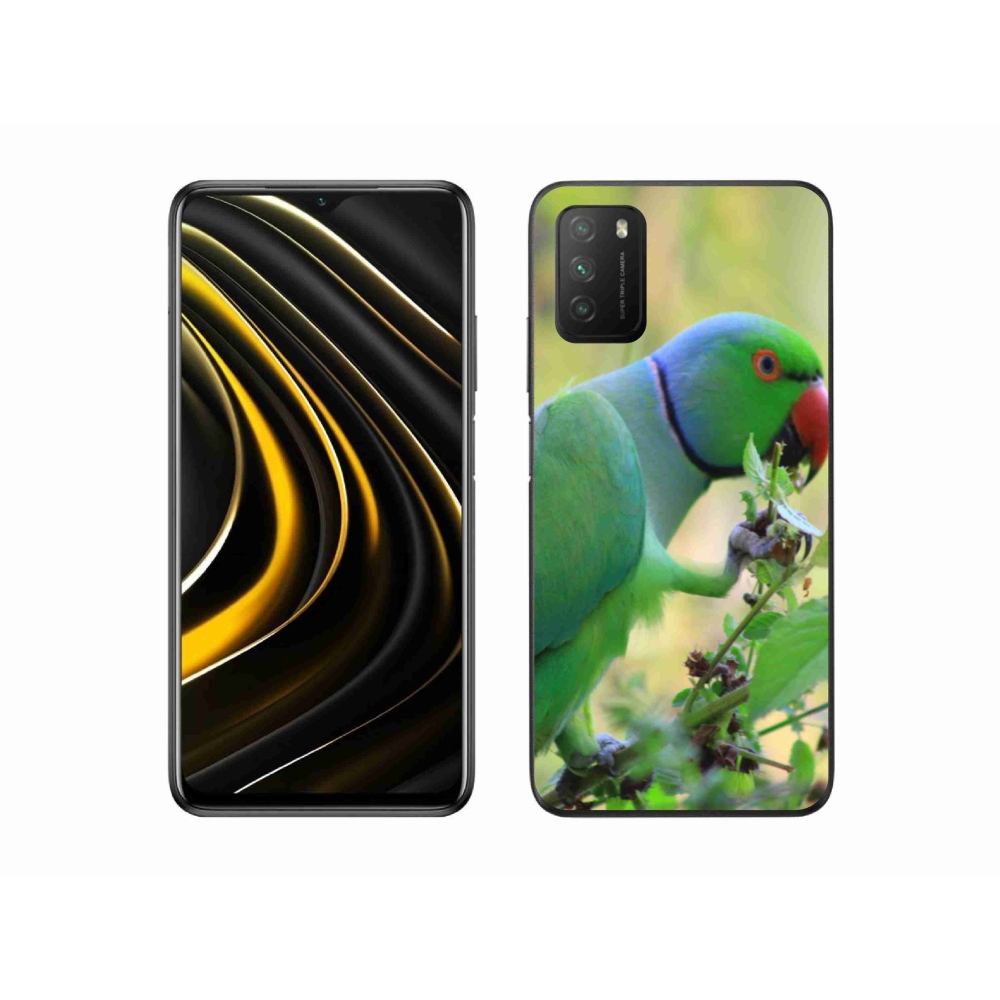 Gélový kryt mmCase na Xiaomi Poco M3 - papagáj Alexandr