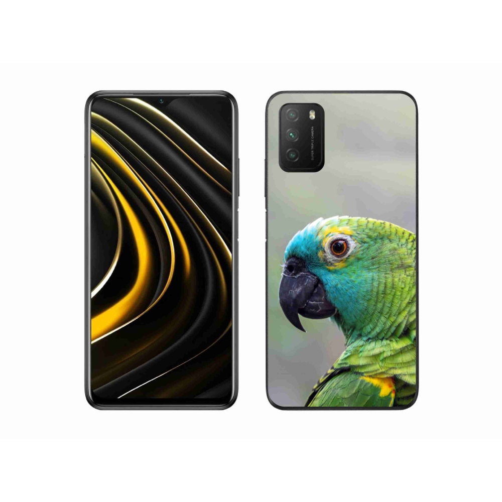 Gélový kryt mmCase na Xiaomi Poco M3 - papagáj amazoňan