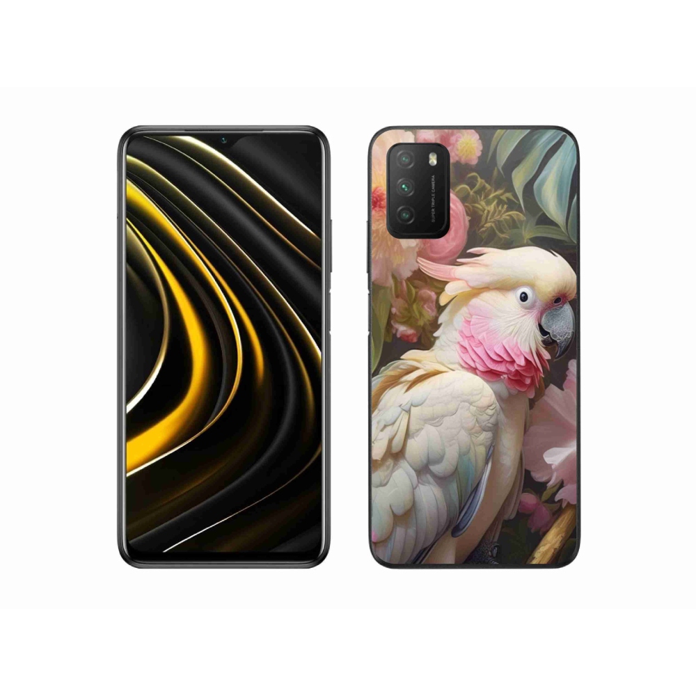 Gélový kryt mmCase na Xiaomi Poco M3 - papagáj kakadu ružový 2