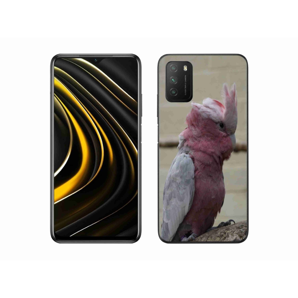Gélový kryt mmCase na Xiaomi Poco M3 - papagáj kakadu ružový