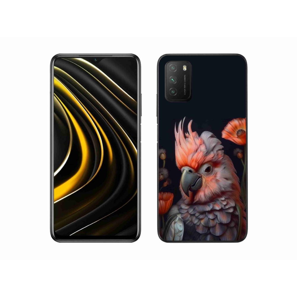 Gélový kryt mmCase na Xiaomi Poco M3 - papagáj kakadu vo farbách