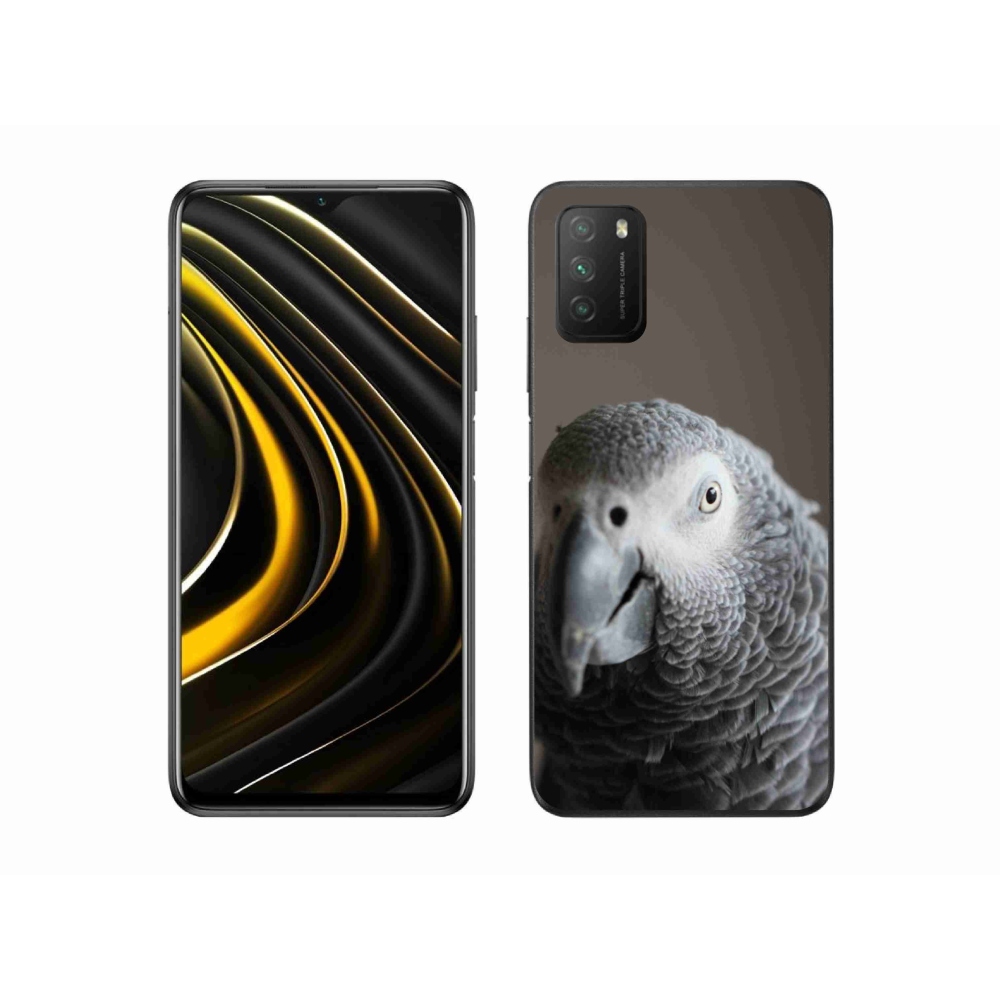 Gélový kryt mmCase na Xiaomi Poco M3 - papagáj žako 2