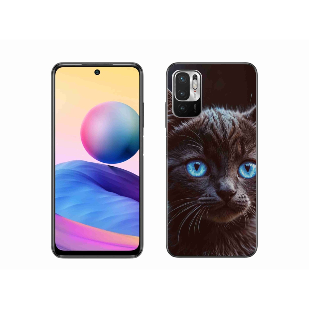 Gélový kryt mmCase na Xiaomi Poco M3 Pro/5G - čierne mačiatko 2