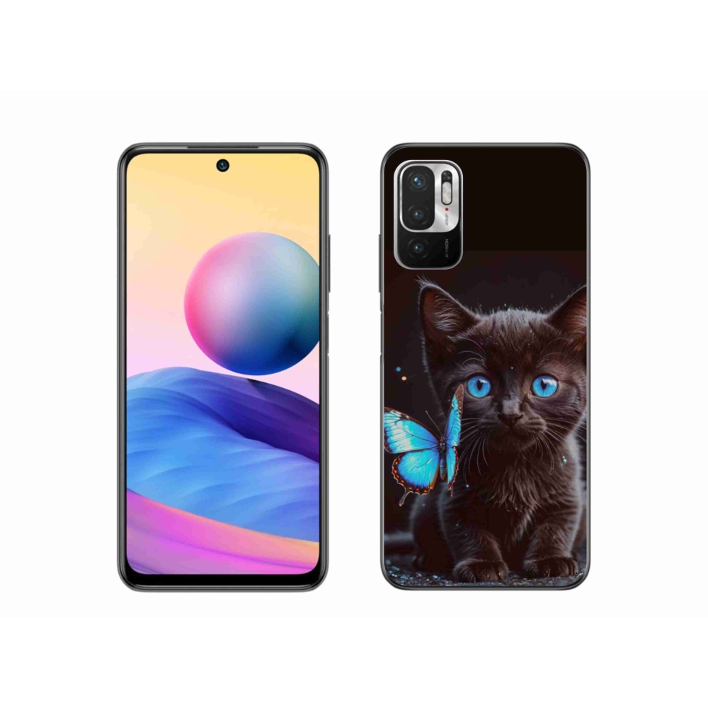 Gélový kryt mmCase na Xiaomi Poco M3 Pro/5G - čierne mačiatko 3