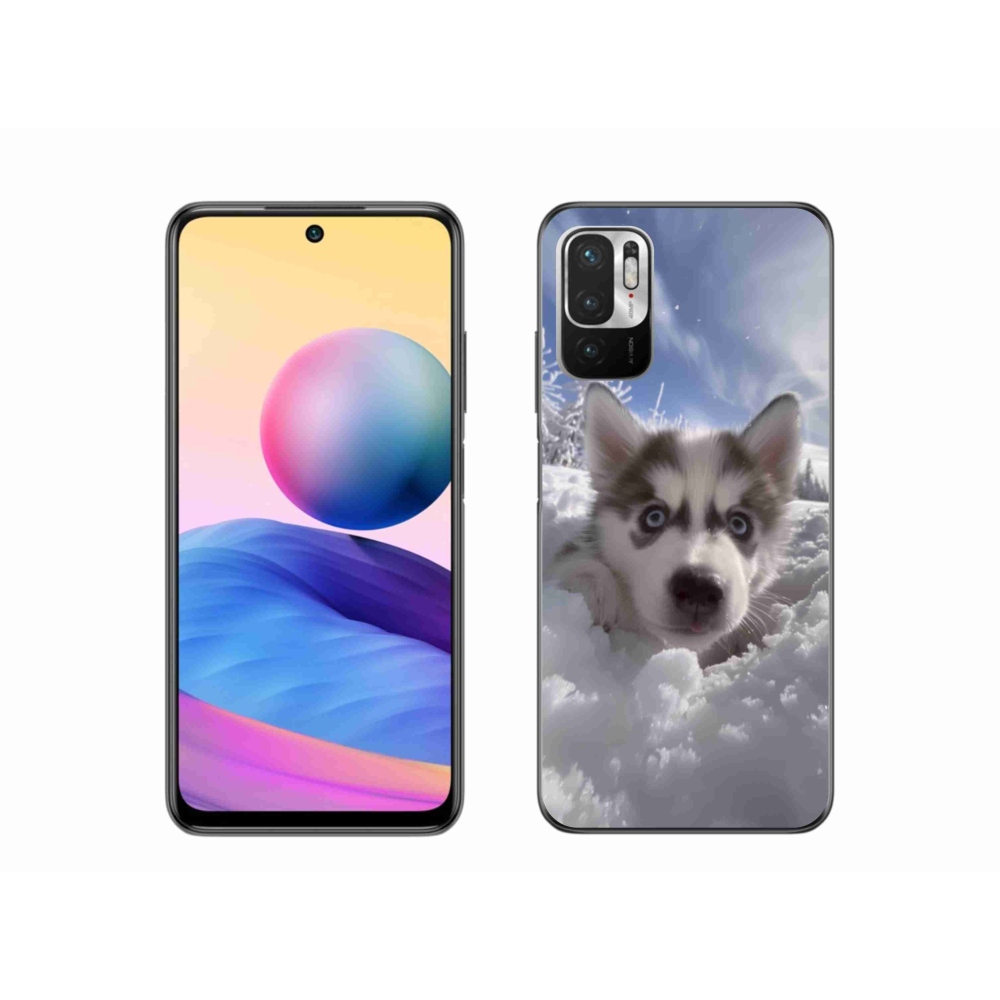 Gélový kryt mmCase na Xiaomi Poco M3 Pro/5G - husky v snehu