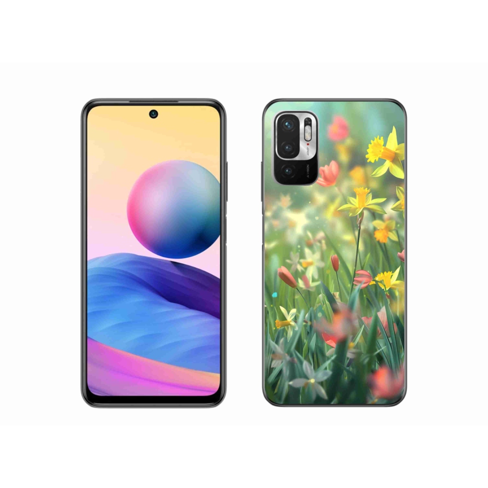 Gélový kryt mmCase na Xiaomi Poco M3 Pro/5G - jarné kvety