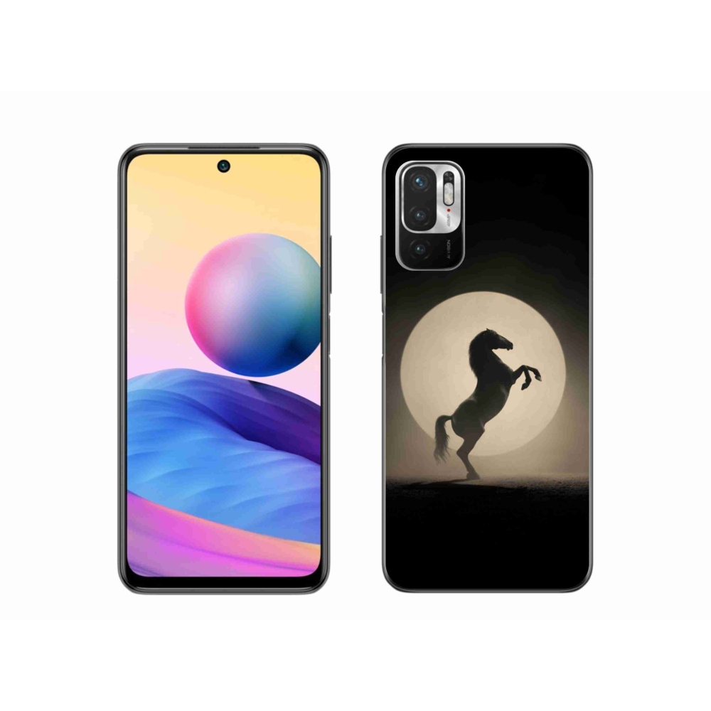 Gélový kryt mmCase na Xiaomi Poco M3 Pro/5G - kôň v siluete