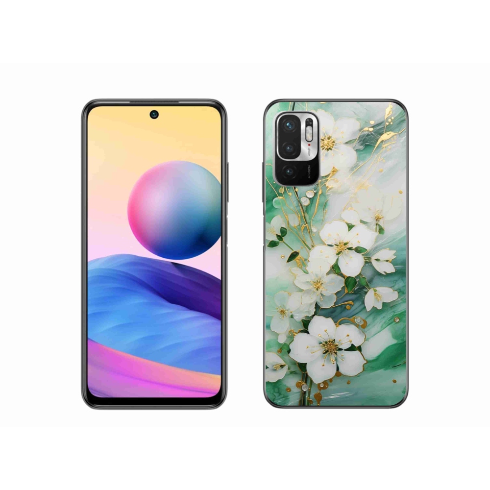 Gélový kryt mmCase na Xiaomi Poco M3 Pro/5G - nežné kvety