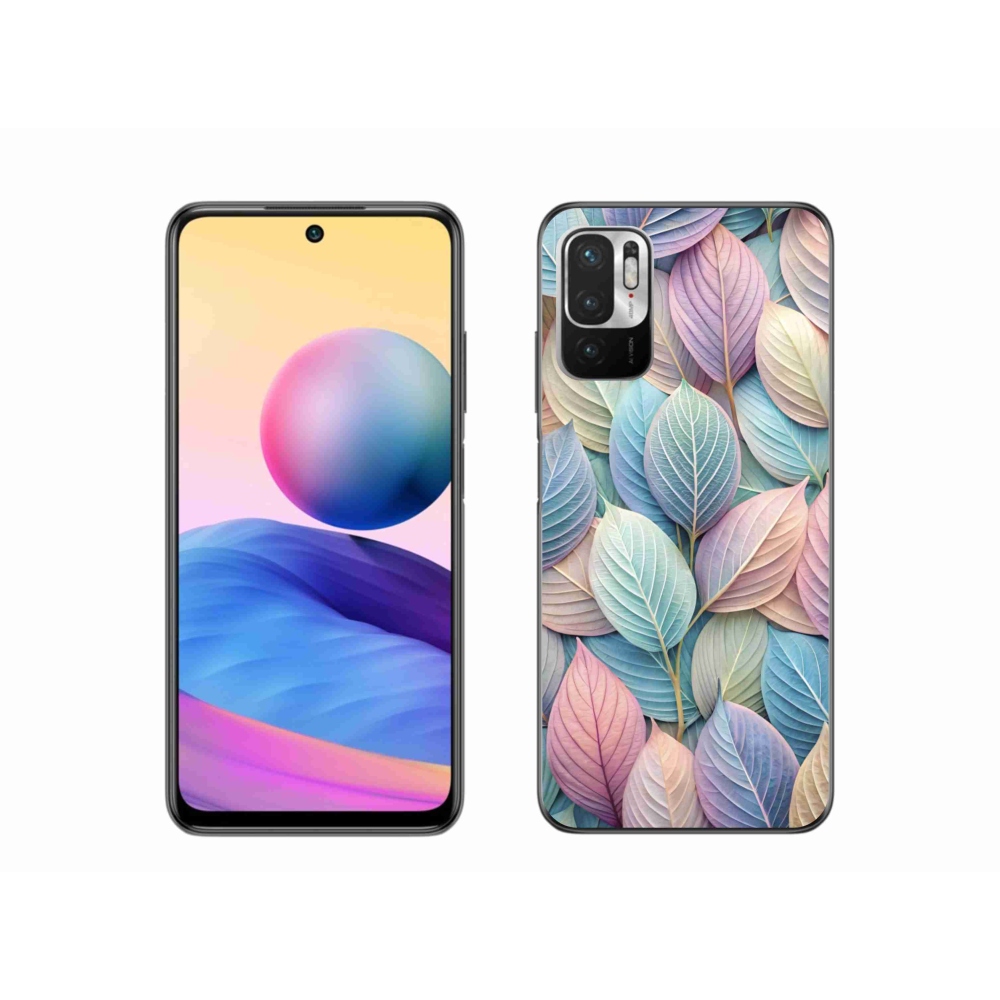 Gélový kryt mmCase na Xiaomi Poco M3 Pro/5G - pastelové listy