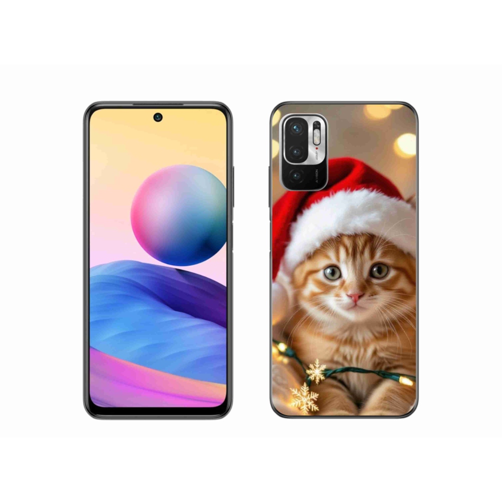 Gélový kryt mmCase na Xiaomi Poco M3 Pro/5G - vianočné mačiatko