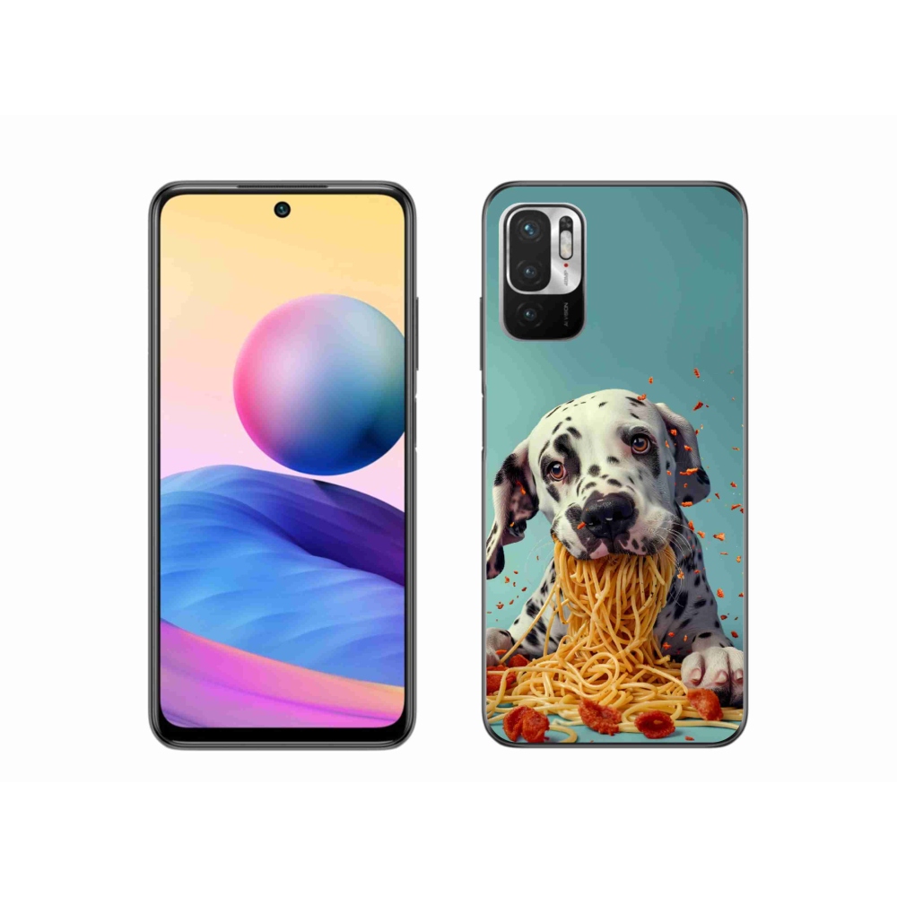 Gélový kryt mmCase na Xiaomi Poco M3 Pro - dalmatín a špagety