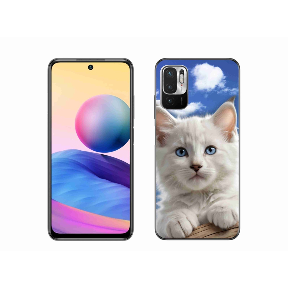 Gélový kryt mmCase na Xiaomi Poco M3 Pro - mačiatko a oblaky