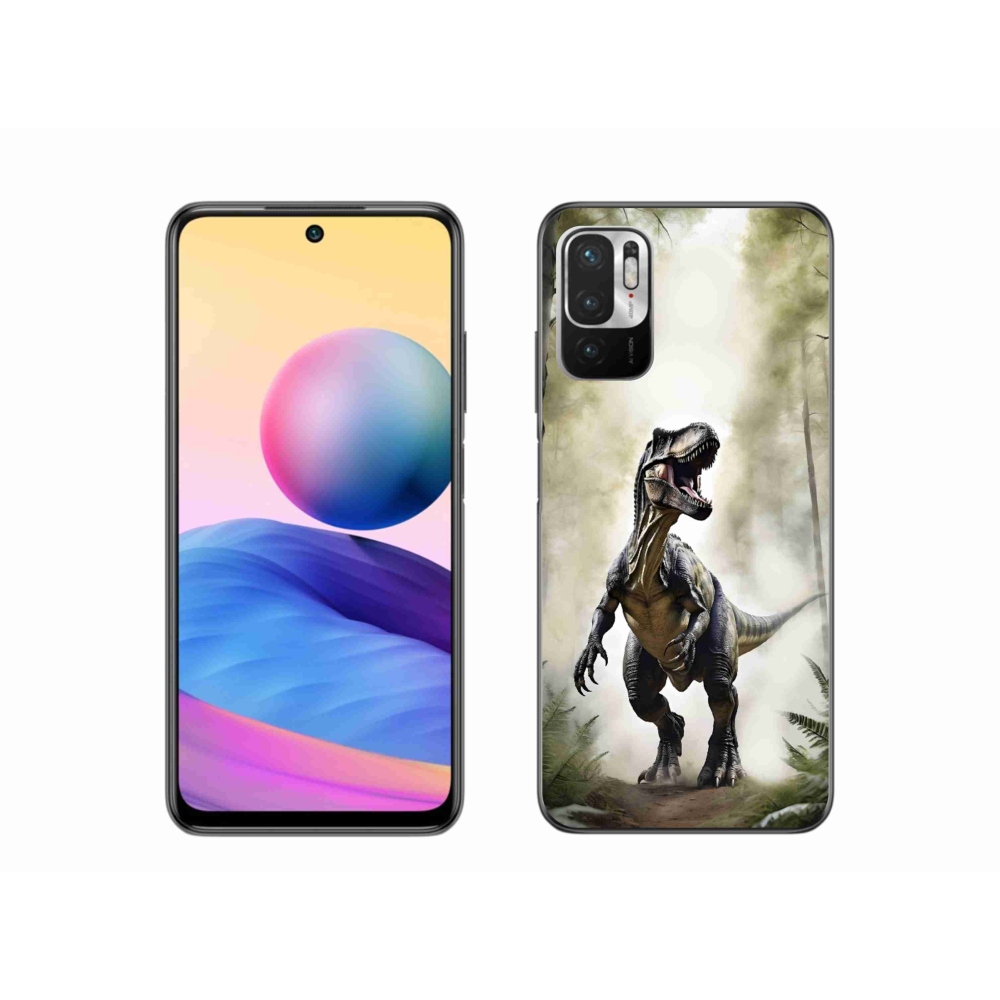 Gélový kryt mmCase na Xiaomi Poco M3 Pro - naštvaný T-Rex