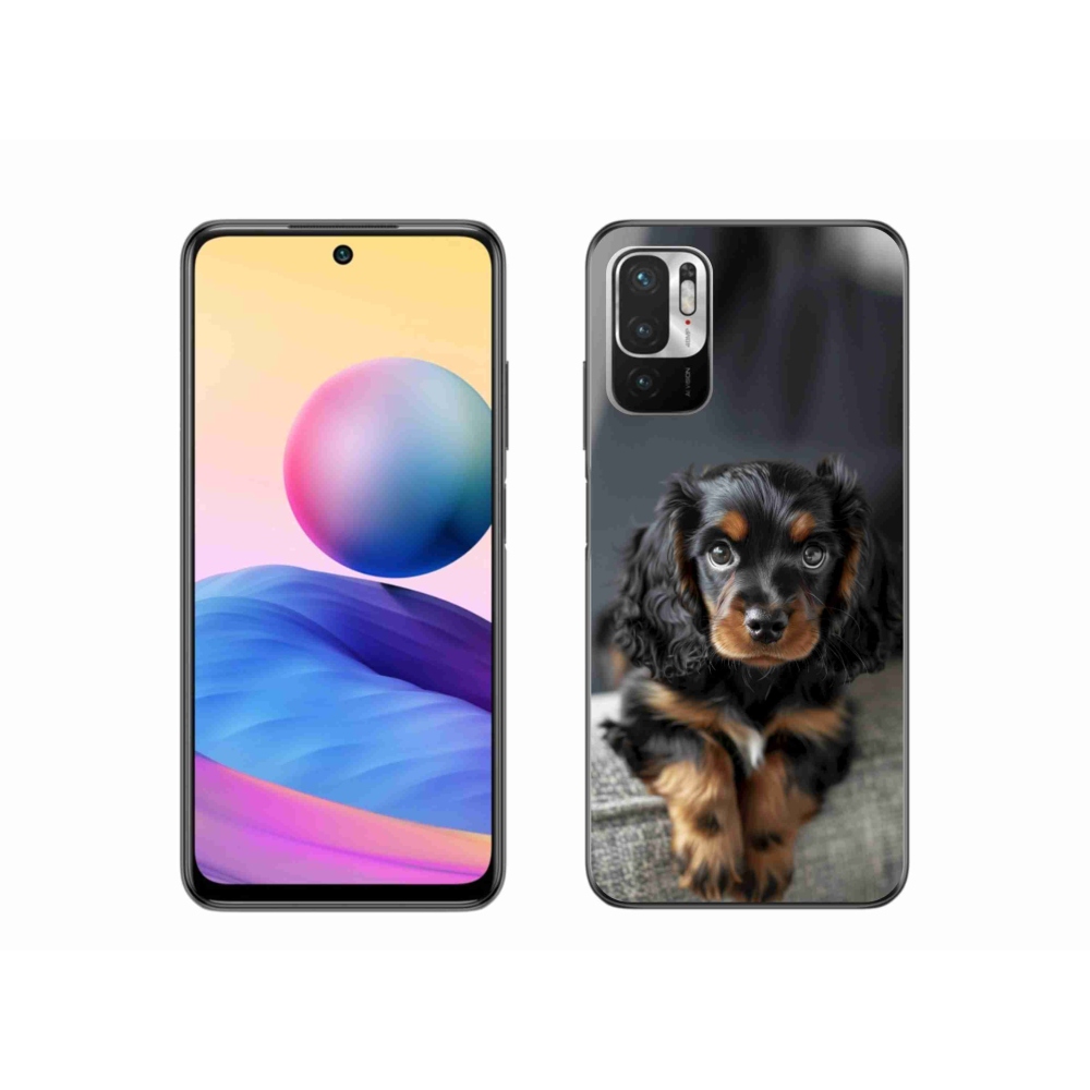 Gélový kryt mmCase na Xiaomi Poco M3 Pro - roztomilý dlhosrstý jazvečík