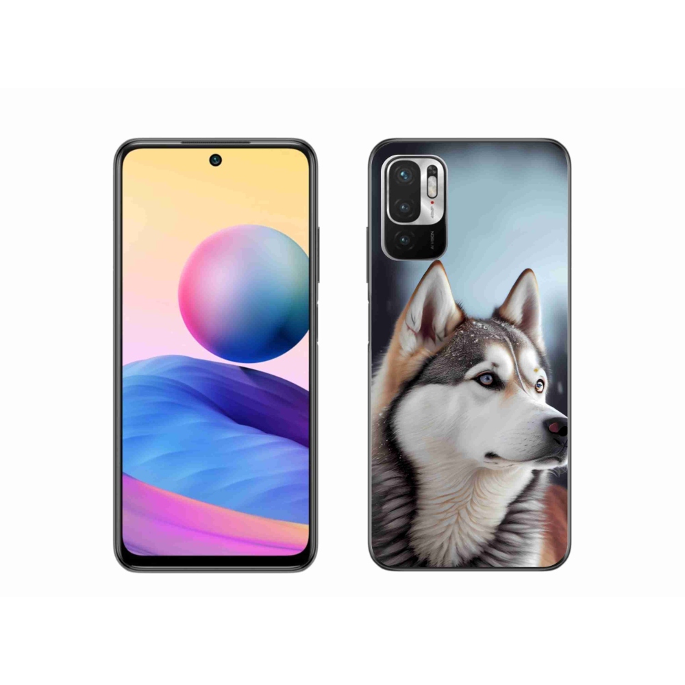 Gélový kryt mmCase na Xiaomi Poco M3 Pro - sibírsky husky