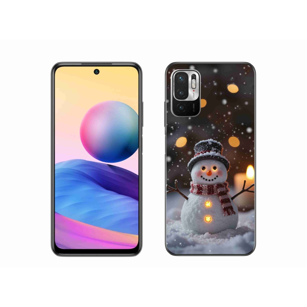 Gélový kryt mmCase na Xiaomi Poco M3 Pro - veselý snehuliak