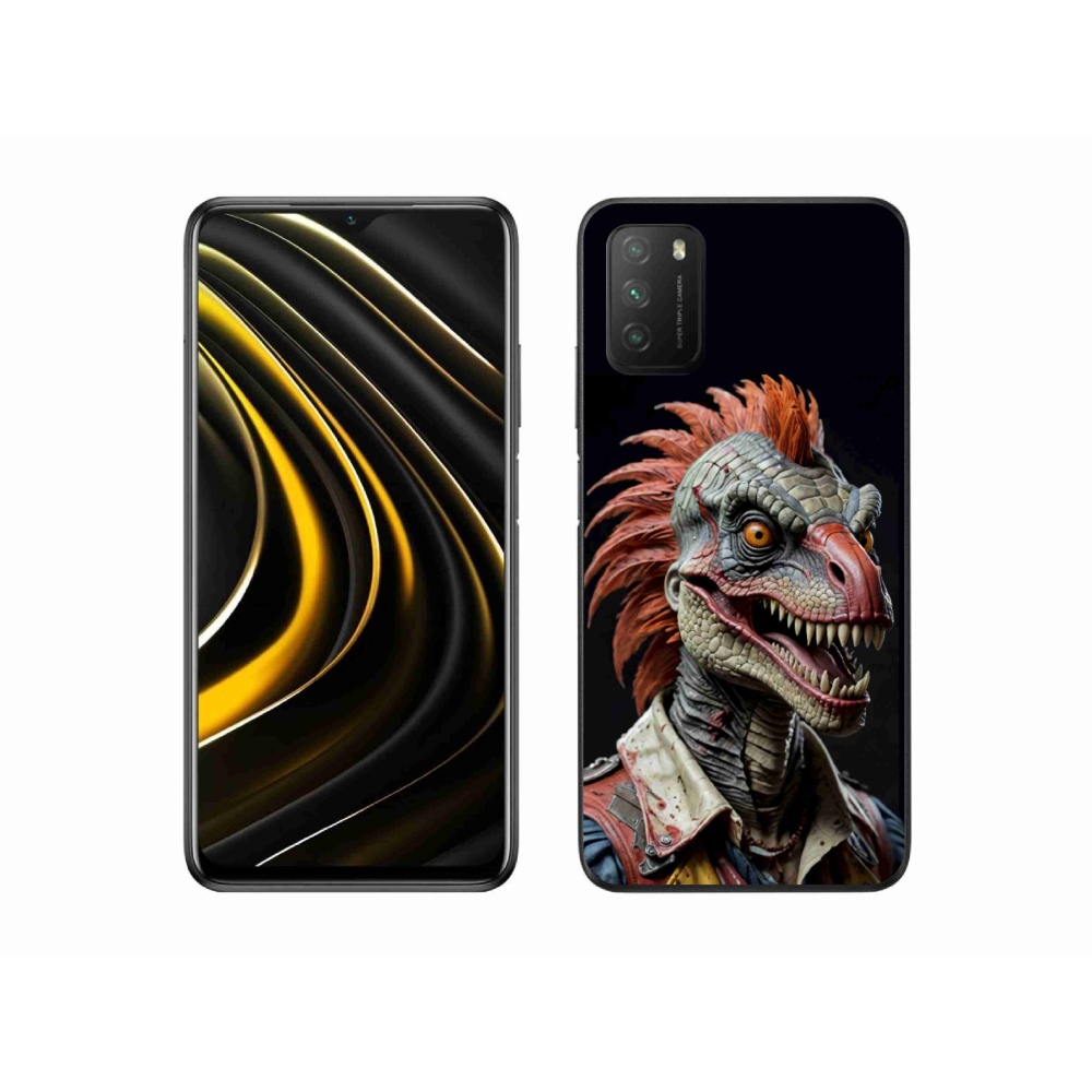 Gélový kryt mmCase na Xiaomi Poco M3 - punk dinosaurus