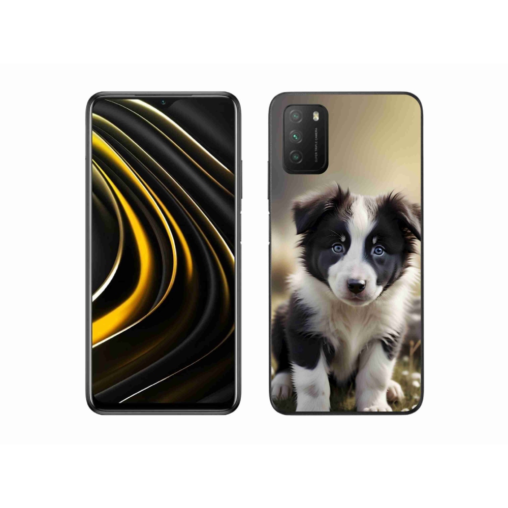 Gélový kryt mmCase na Xiaomi Poco M3 - roztomilá border kólia