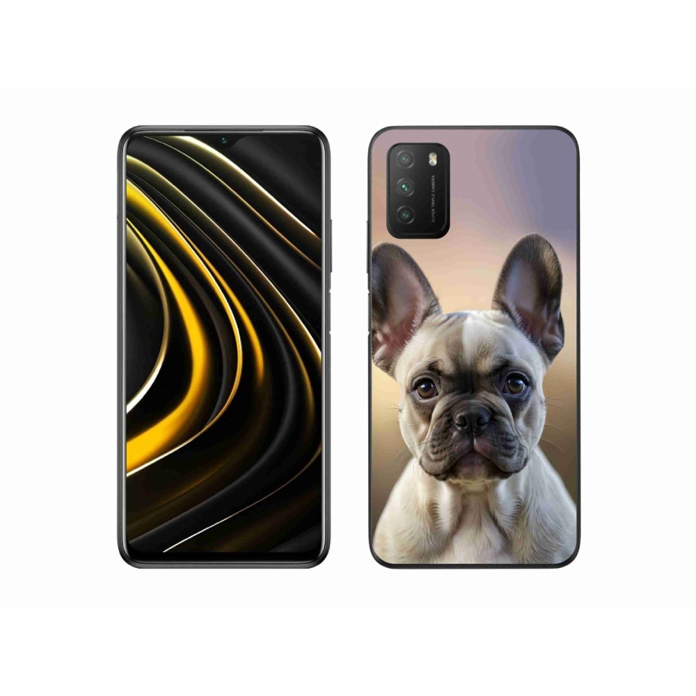 Gélový kryt mmCase na Xiaomi Poco M3 - roztomilý francúzsky buldoček