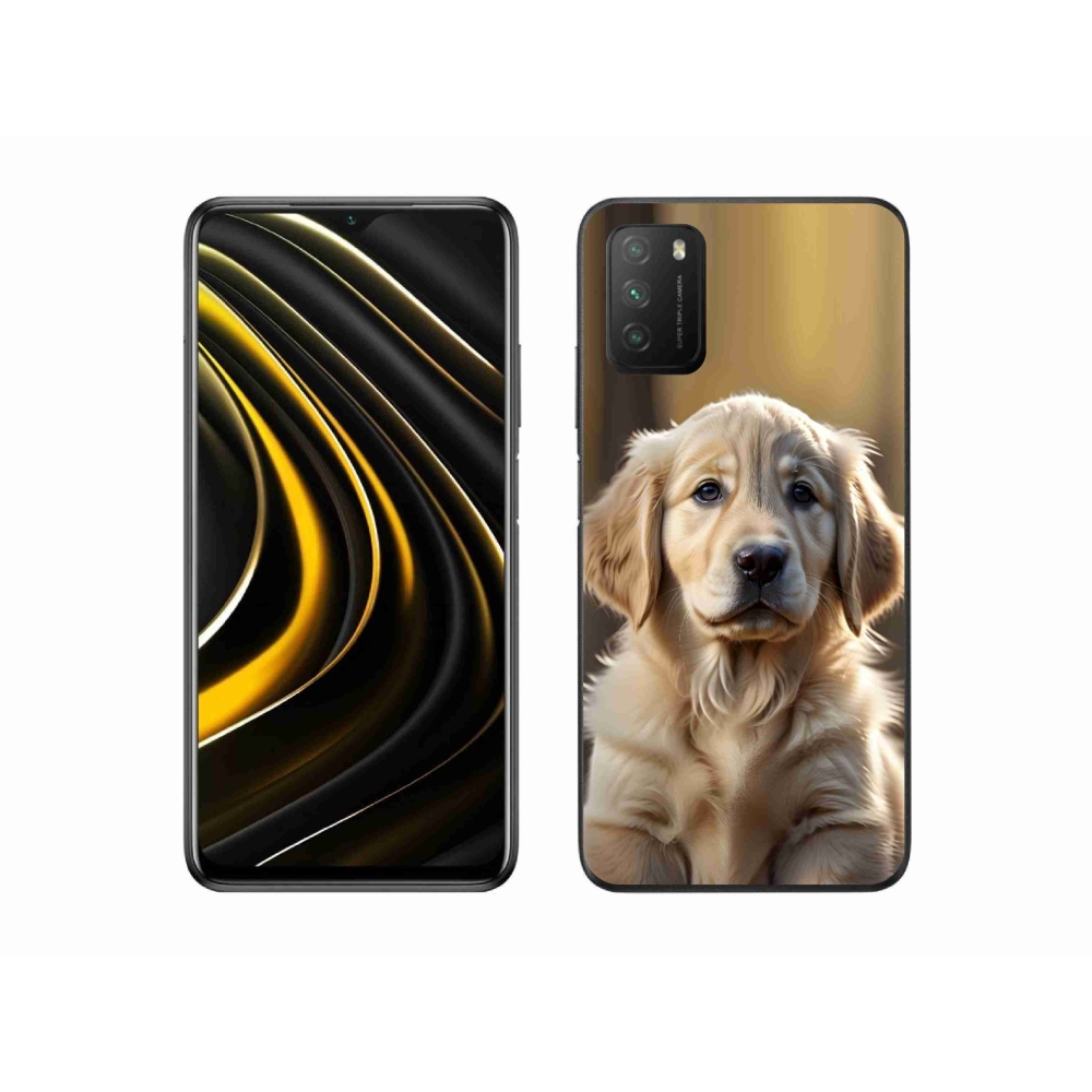 Gélový kryt mmCase na Xiaomi Poco M3 - roztomilý zlatý retriever