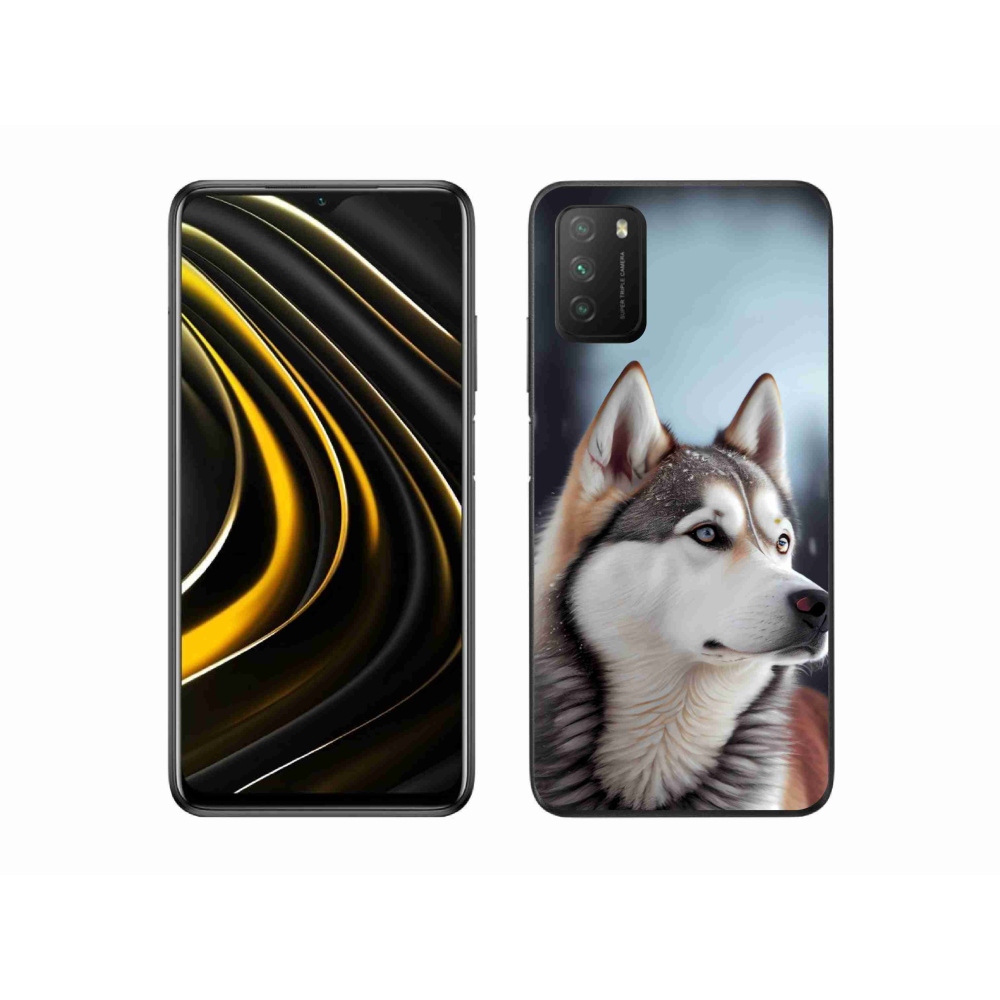 Gélový kryt mmCase na Xiaomi Poco M3 - sibírsky husky
