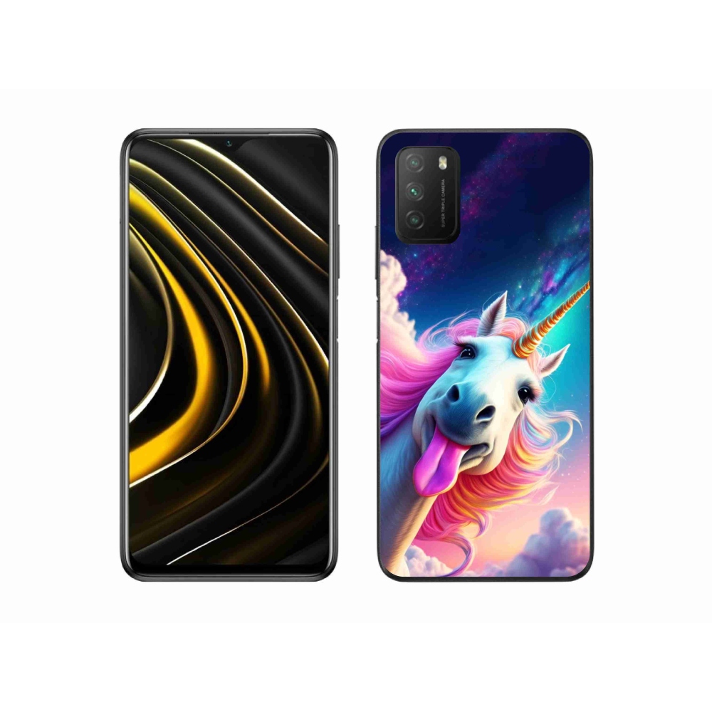 Gélový kryt mmCase na Xiaomi Poco M3 - šialený jednorožec