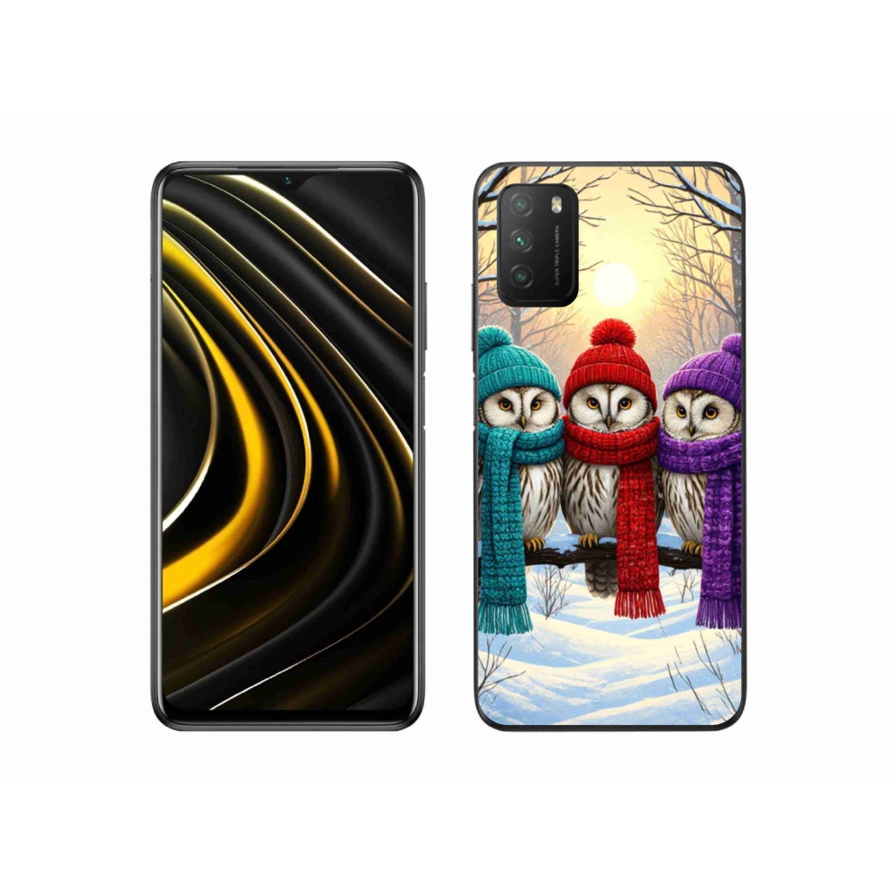 Gélový kryt mmCase na Xiaomi Poco M3 - soví priatelia