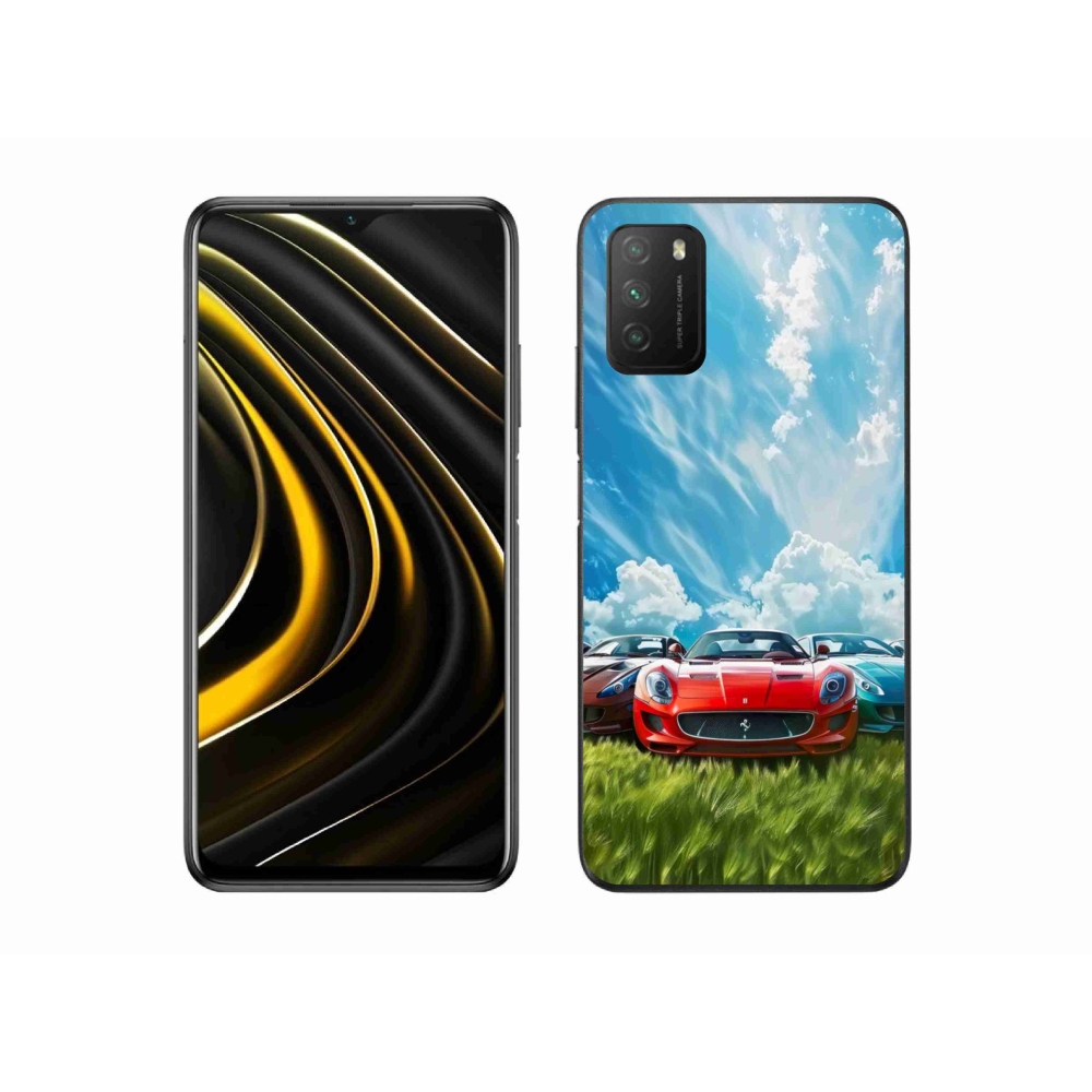 Gélový kryt mmCase na Xiaomi Poco M3 - športové vozidlá