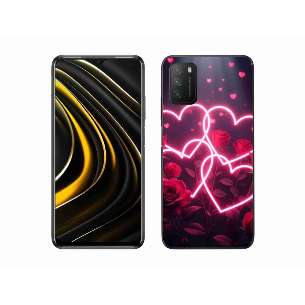 Gélový kryt mmCase na Xiaomi Poco M3 - srdce lásky