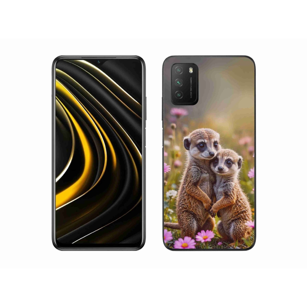 Gélový kryt mmCase na Xiaomi Poco M3 - surikatí duo
