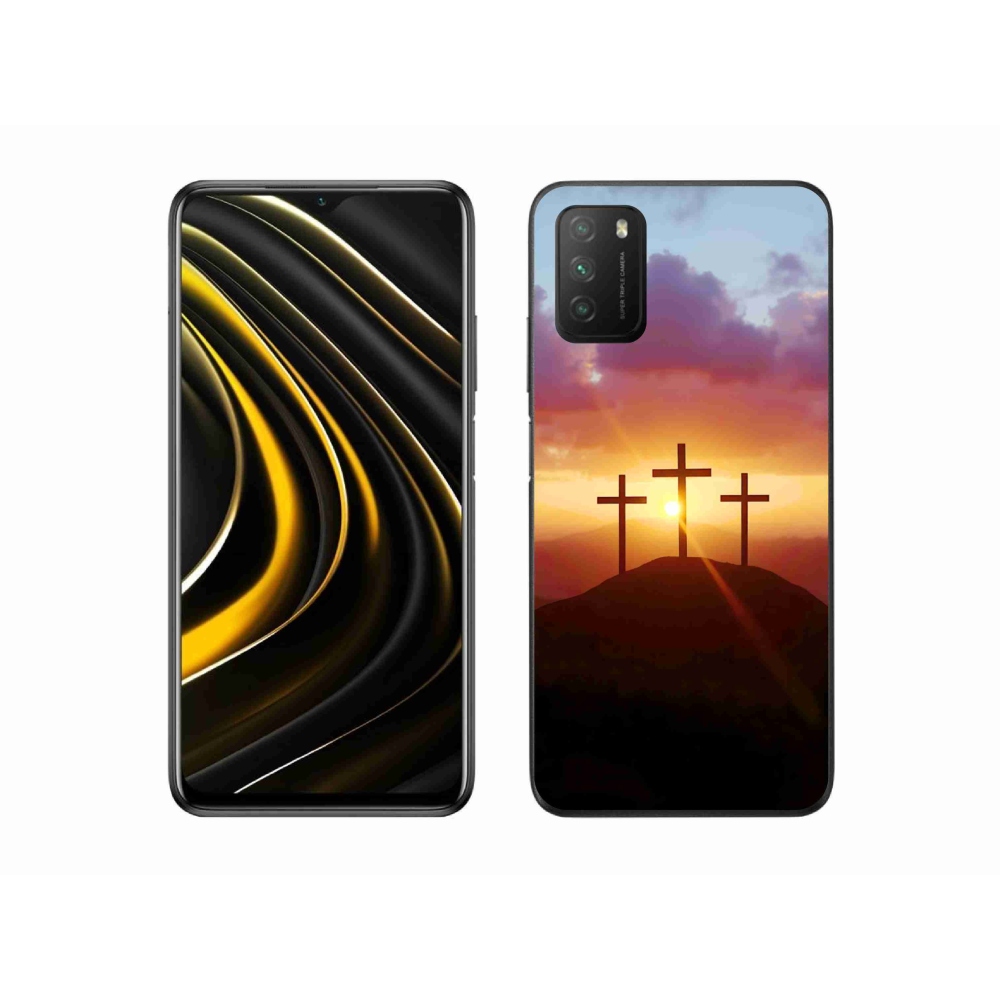 Gélový kryt mmCase na Xiaomi Poco M3 - tri kríža