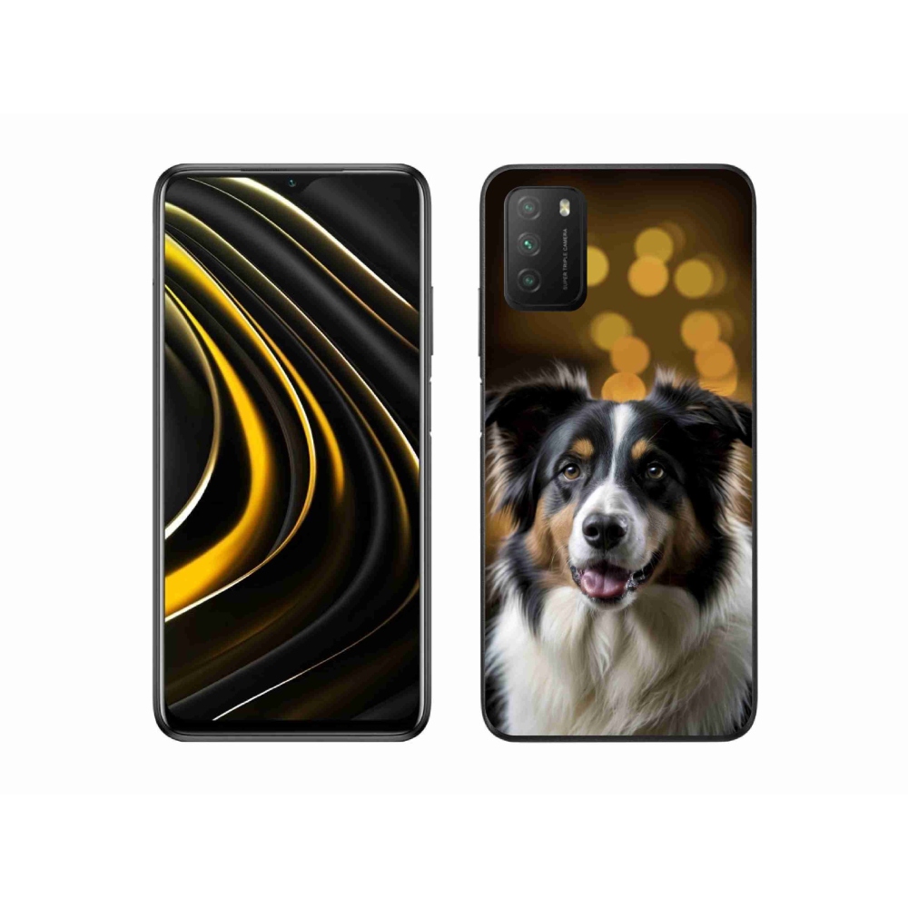 Gélový kryt mmCase na Xiaomi Poco M3 - usmievavý austrálsky ovčiak