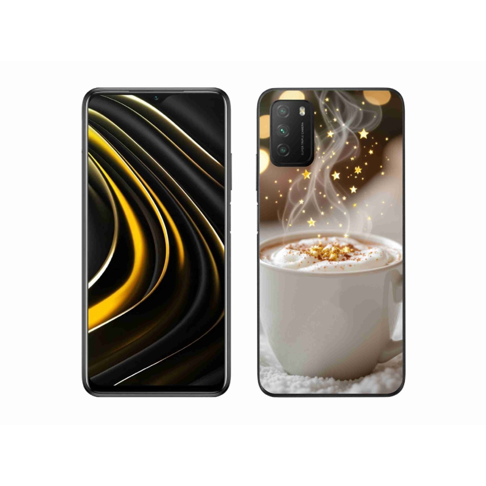 Gélový kryt mmCase na Xiaomi Poco M3 - vianočný horúci nápoj