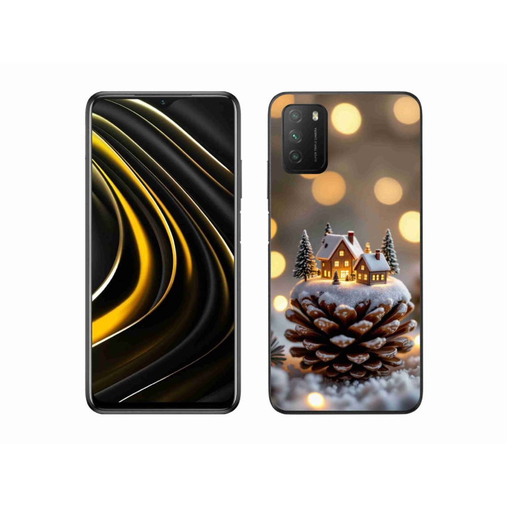 Gélový kryt mmCase na Xiaomi Poco M3 - zimná dedinka