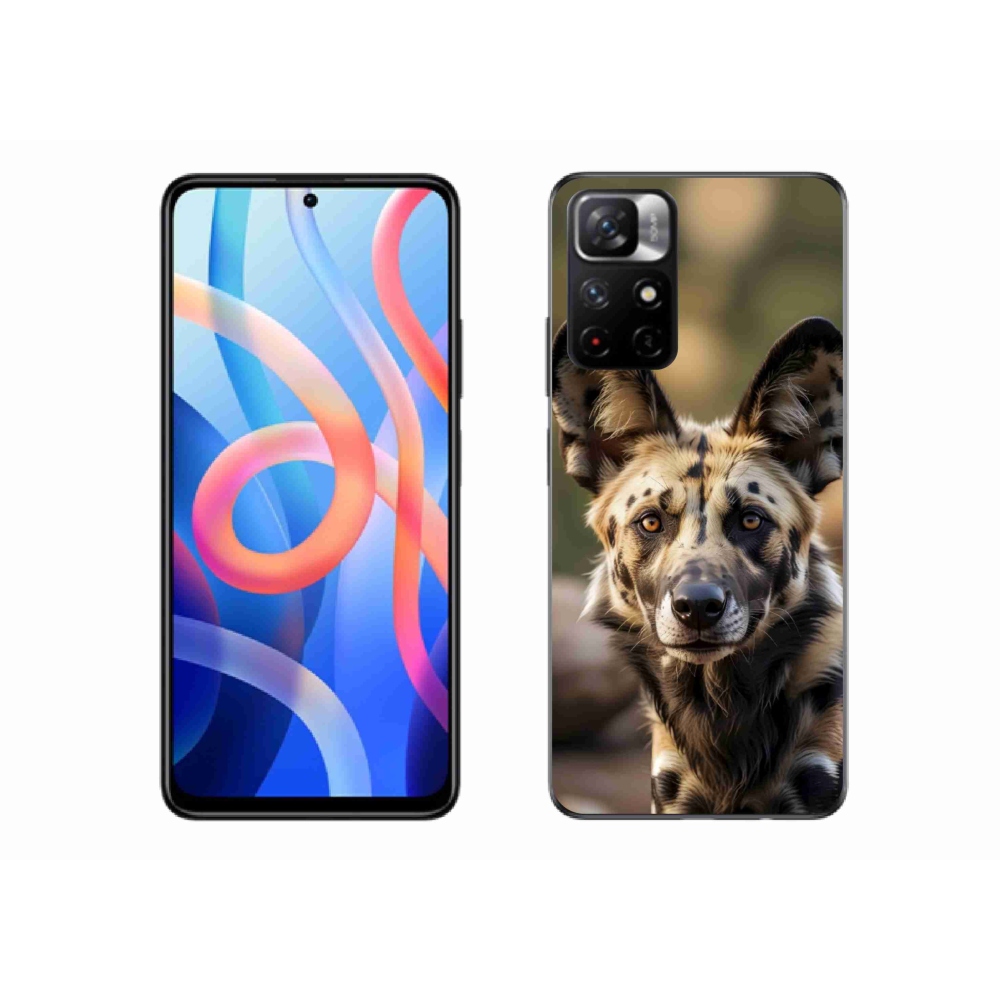 Gélový kryt mmCase na Xiaomi Poco M4 Pro 5G - africký divoký pes
