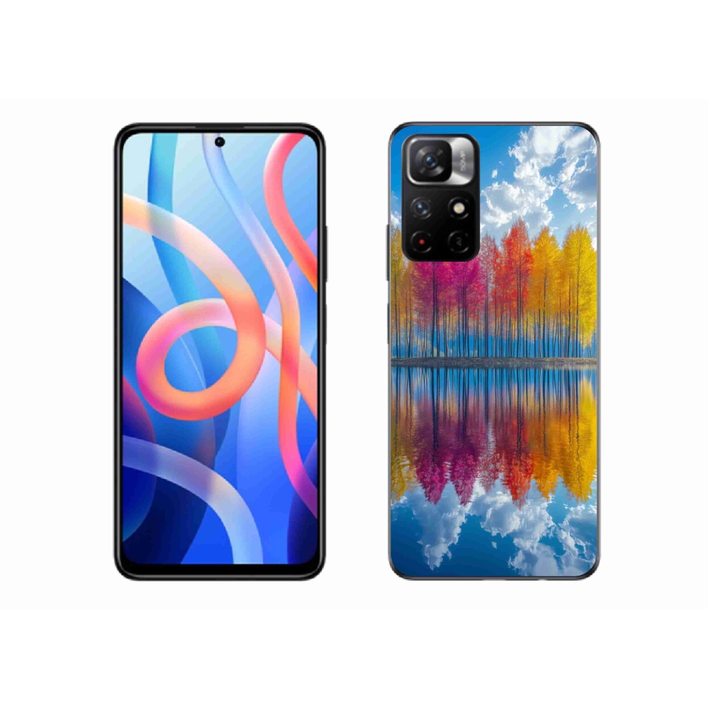 Gélový kryt mmCase na Xiaomi Poco M4 Pro 5G - farebné stromy